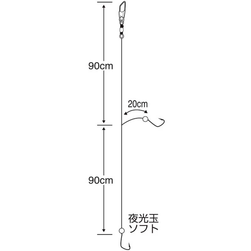 Сабики Sasame D-816 Light Aji Fusso 2hooks Gold #9 1.5-1.5 1.8m