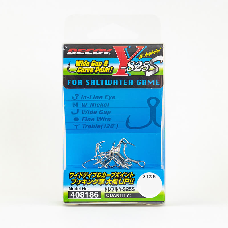 Крючки тройные Decoy Treble Y-S25S #12 (8шт)