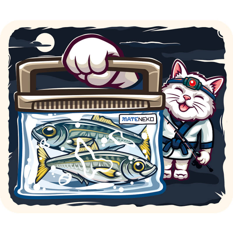 Наклейка Mateneko Sea Aji in the Night #L