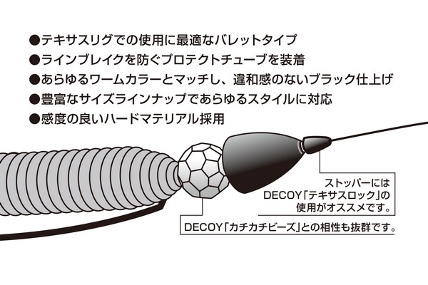 Груз Decoy Sinker Type Bullet DS-5 7g. (4шт.)
