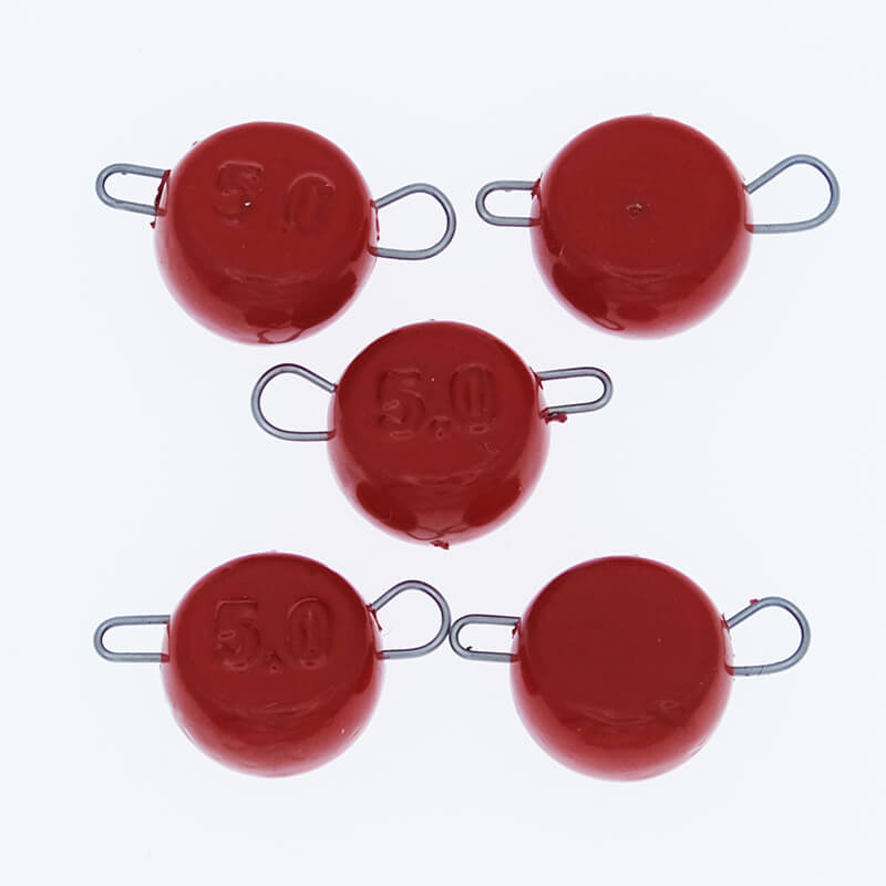 Груз свинцовый Тула Спорт Таблетка красный 5гр. (5шт.)