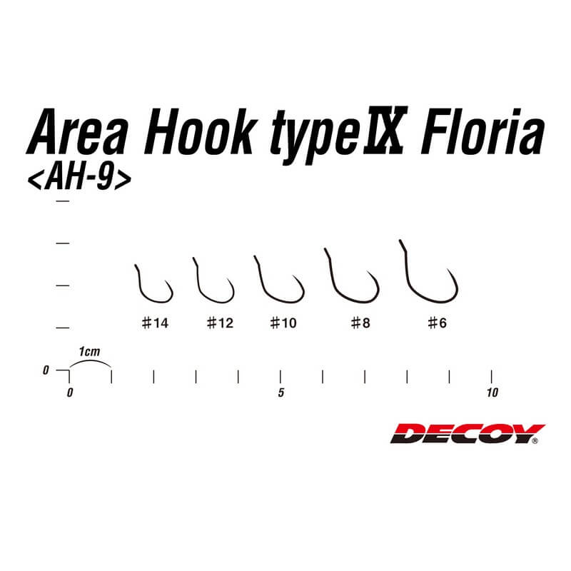 Крючки Decoy Area Hook Type IX Floria #14 Крючки Decoy Area Hook Type IX Floria #14