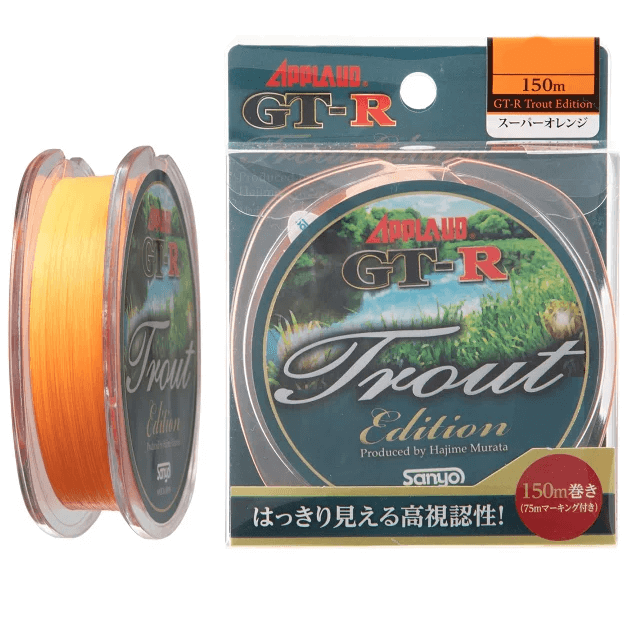 Леска Sanyo Nylon Applaud GT-R Trout Edition 150m #0.8 3LB Super Orange