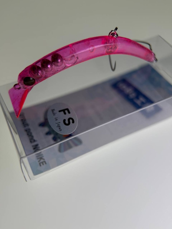 Воблер 1089 Koubou SakasanYoro Slim 60FS #Azuki Pink Milk Glow