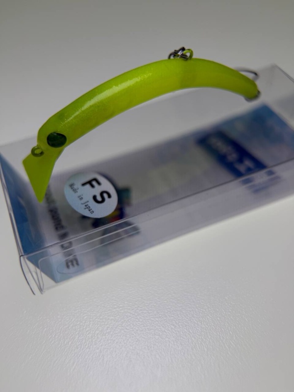 Воблер 1089 Koubou SakasanYoro Slim 60FS #Azuki Green Acid Glow