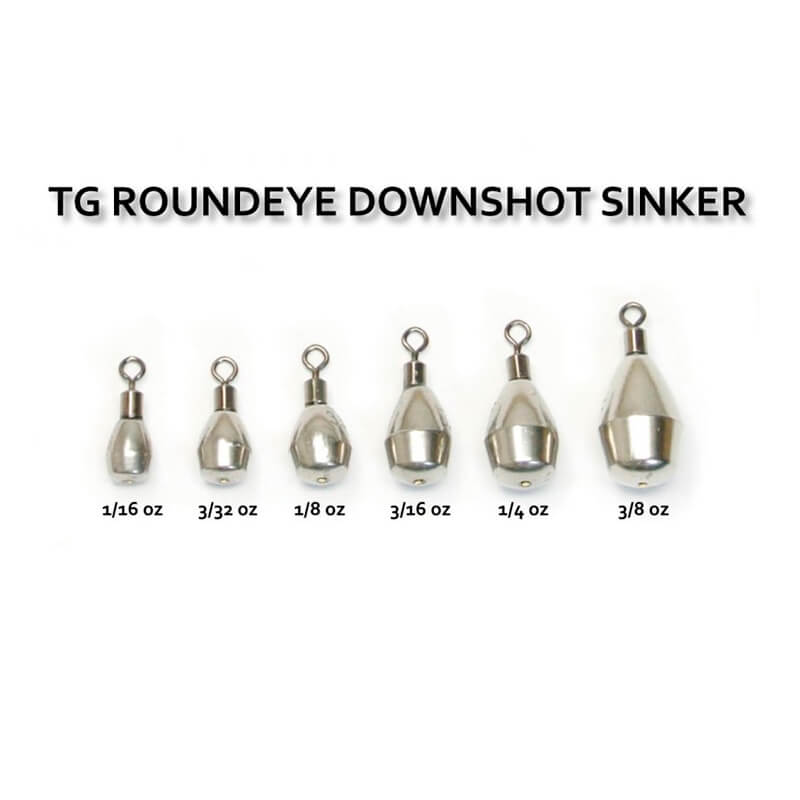 Груз вольфрамовый Reins Tungsten Round Eye Down Shot Sinker 3.5g (4шт)