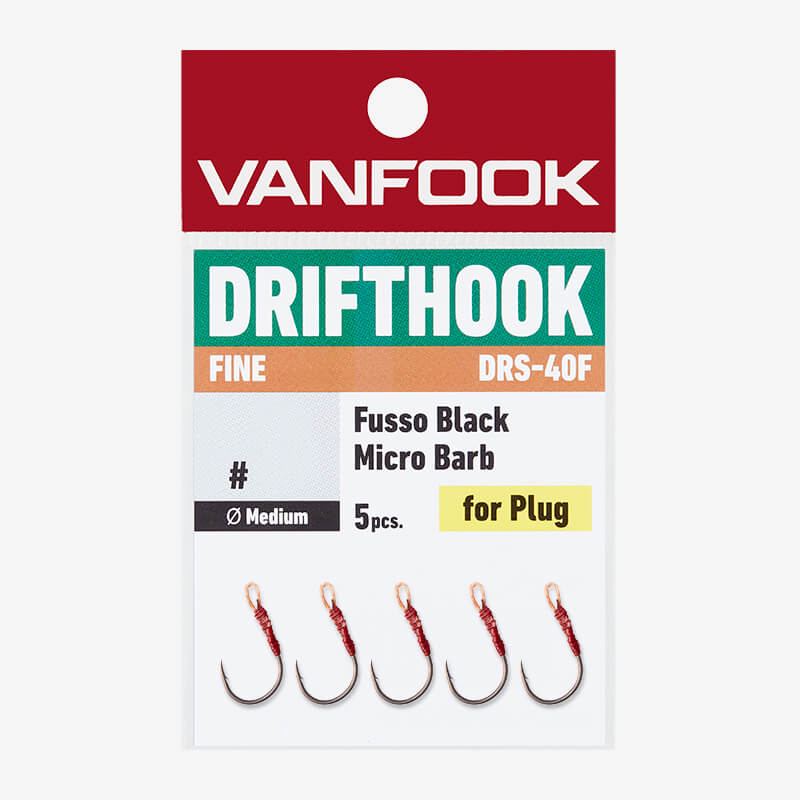 Крючки ассисты Vanfook Drift Hook Fine Wire DRS-40F Fusso Black #10 (5шт)