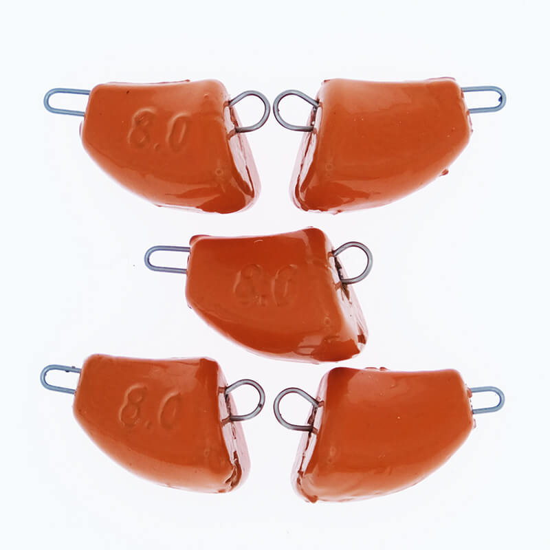 Груз свинцовый Тула Спорт Незацепляйка оранжевый 8гр. (5шт.)