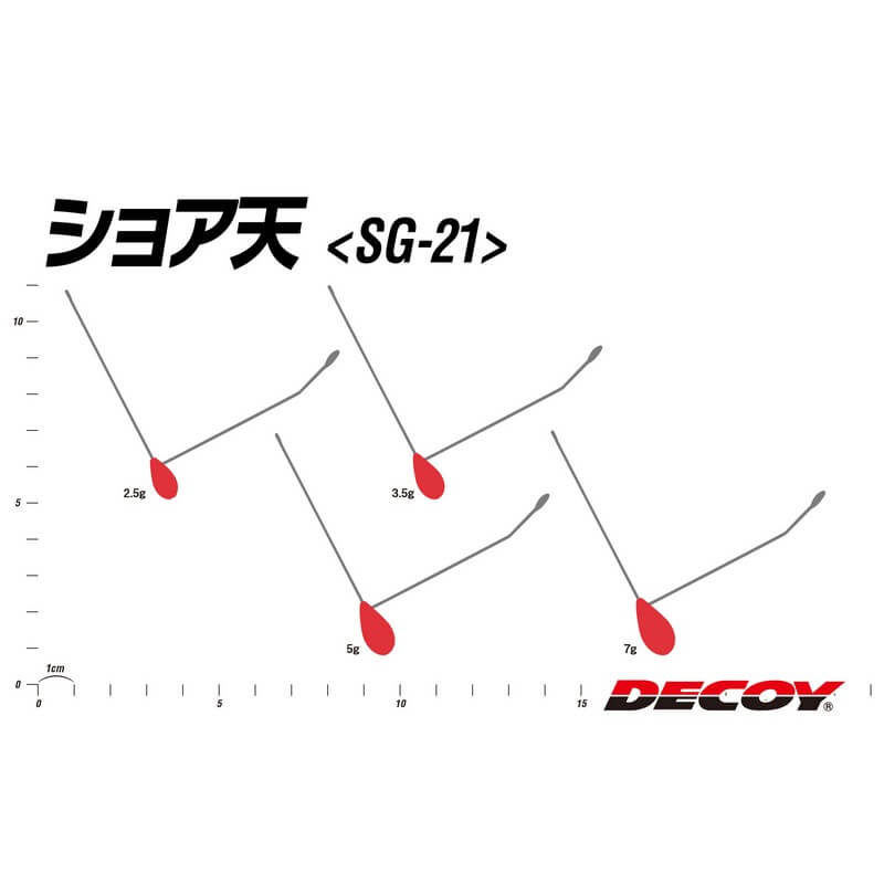 Груз Decoy Shore Ten SG-21 7g #Red (2шт.)