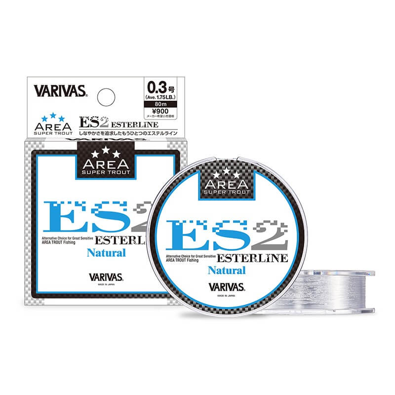 Эстер Varivas Super Trout Area ES2 Ester Natural 80m #0.35 2lb