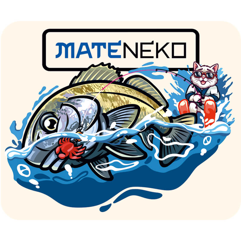 Наклейка Mateneko Sea Ride a Croaker #S