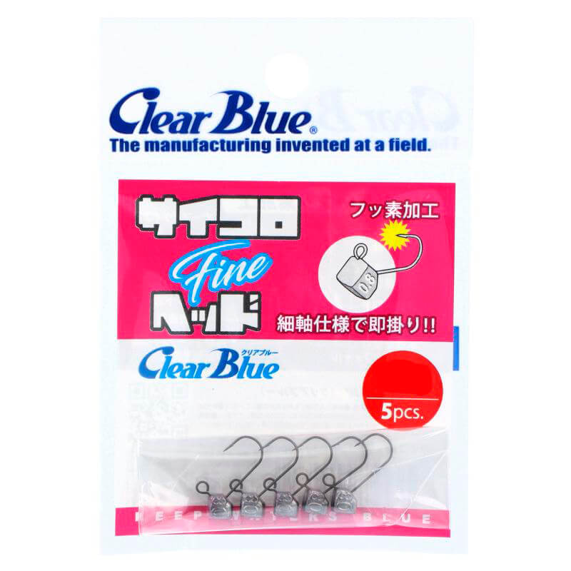 Джиг-головка Clear Blue Dice Head Fine 0.8g (5шт.)