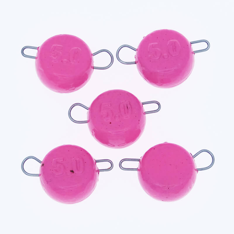 Груз свинцовый Тула Спорт Таблетка розовый 5гр. (5шт.)