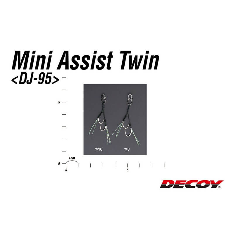 Крючки ассисты Decoy Mini Assist Twin Hook DJ-95 #8 (2шт.) Крючки ассисты Decoy Mini Assist Twin Hook DJ-95 #8 (2шт.)