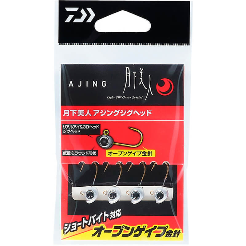 Джиг-головка Daiwa Gekkabijin Ajing JigHead #12 1.3g (4шт.)