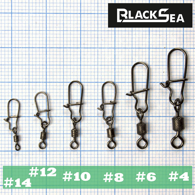 Застежки BS Baits A-Snap Swivel #12 (10шт.)