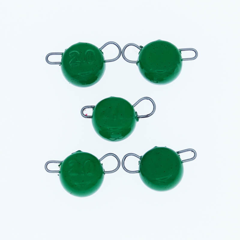 Груз свинцовый Тула Спорт Таблетка зеленый 2гр. (5шт.)