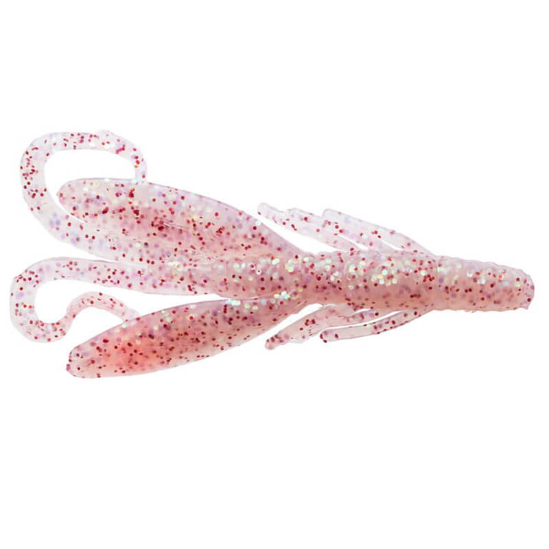 Силиконовая приманка Berkley Gulp! SW Hawg 3'' 7CT #Clear Red Hologram Fleck