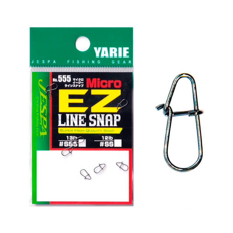 Застежки Yarie №555 Micro EZ Line Snap #SS (8шт.)