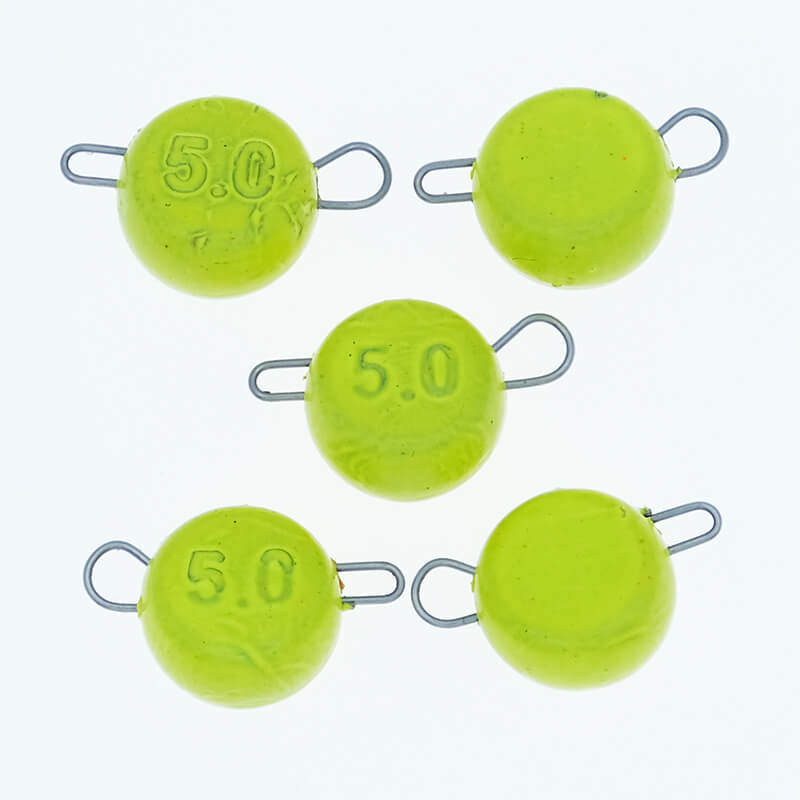 Груз свинцовый Тула Спорт Таблетка желтый 5гр. (5шт.)