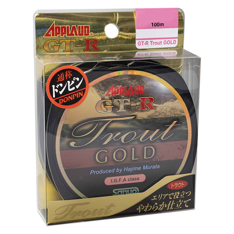 Леска Sanyo Nylon Applaud GT-R Trout Gold 100m #0.5 2LB Champagne Gold