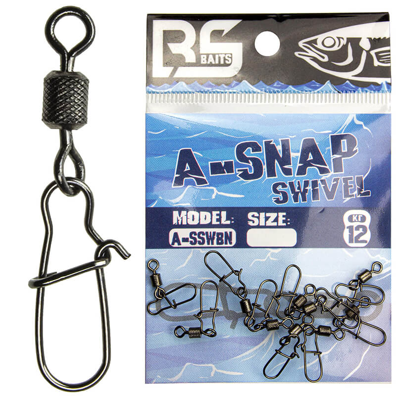 Застежки BS Baits A-Snap Swivel #12 (10шт.)