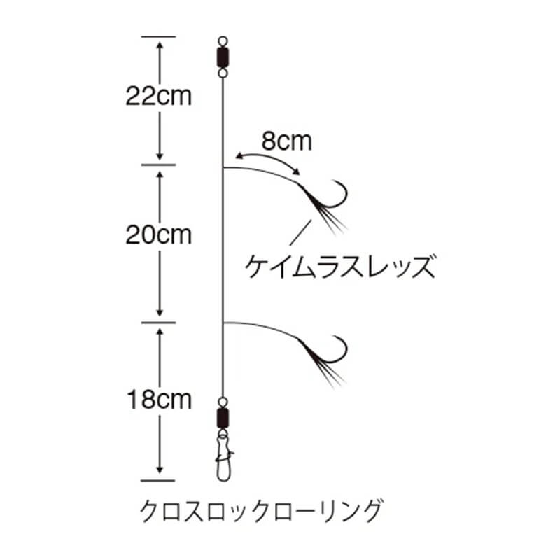 Сабики Sasame TKS57 Shore Jigging Sabiki #M 0.6m