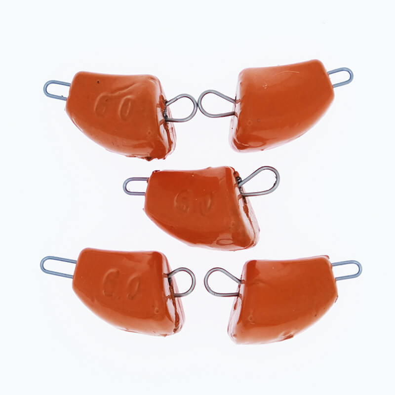 Груз свинцовый Тула Спорт Незацепляйка оранжевый 6гр. (5шт.)