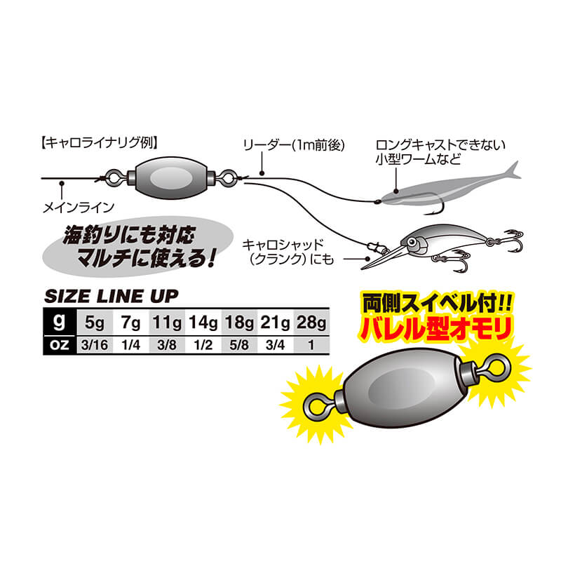Груз Decoy Sinker Type Barrel DS-18 11g. (3шт)