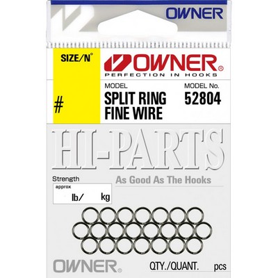 Заводные кольца Owner Split Ring Fine Wire 52804 #0
