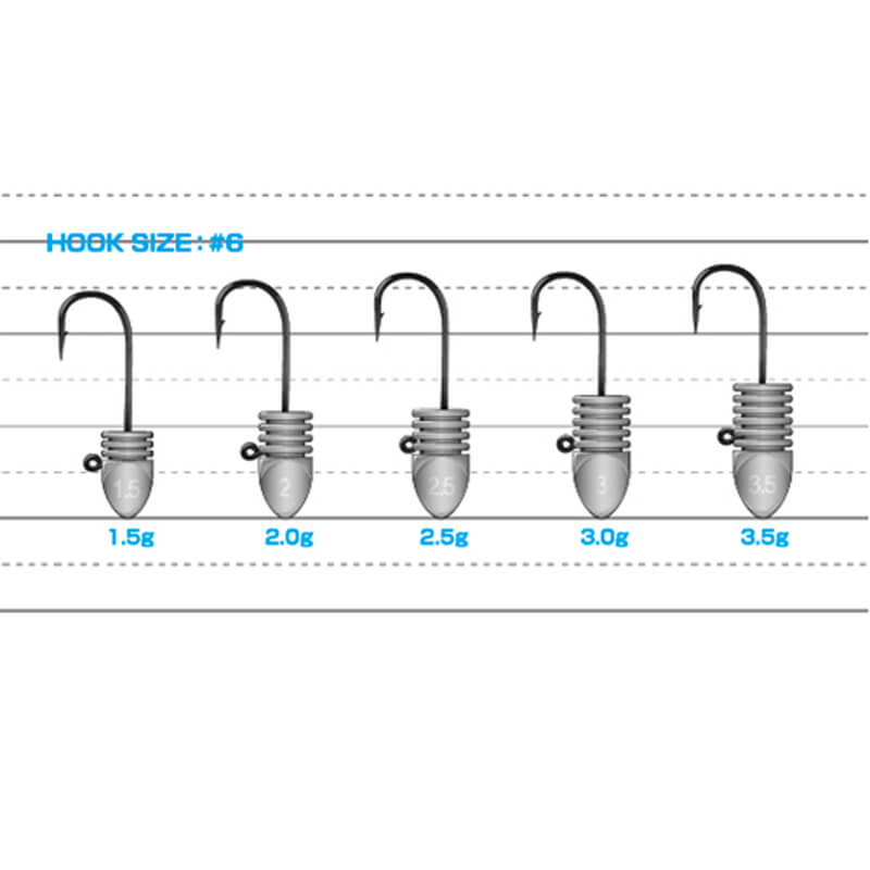 Джиг-головка Xesta Bullet Rib Head #6 2,5гр. (4шт.)