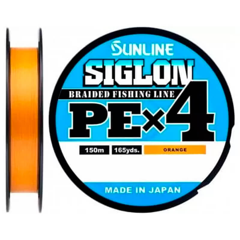 Шнур Sunline Siglon PE x4 150m Orange #0.2