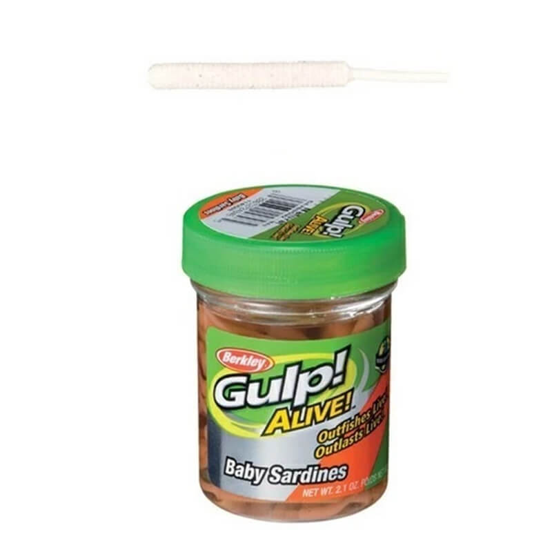 Силиконовая приманка Berkley Gulp! SW Alive Baby Sardine 2'' 36CT #Glow