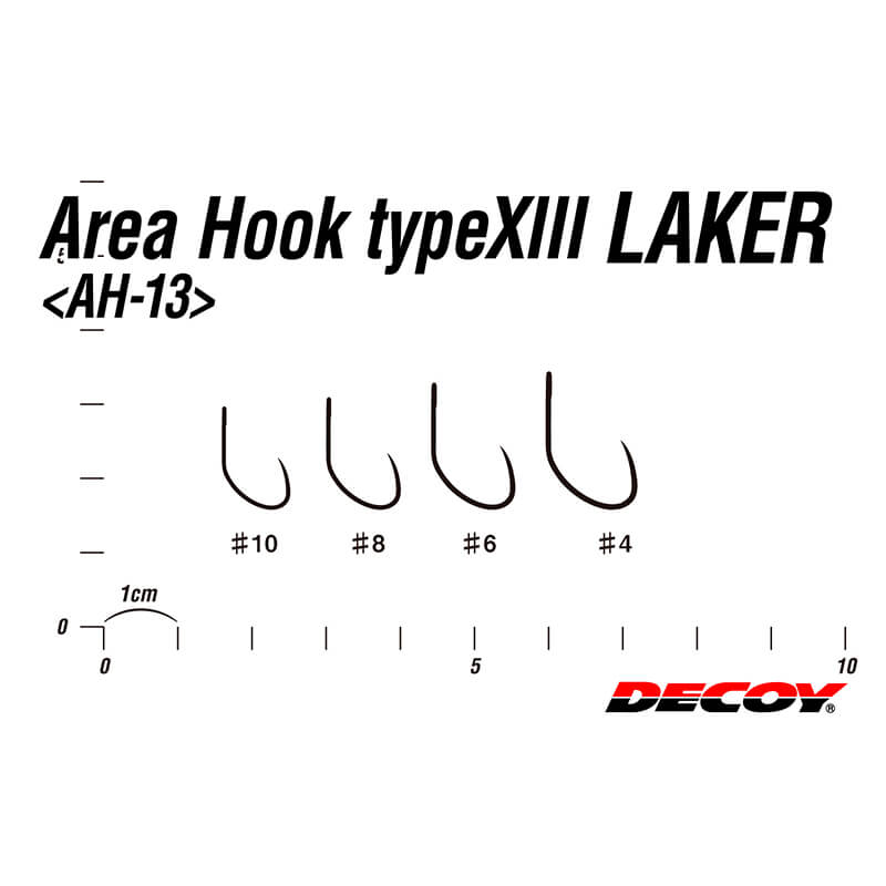 Крючки Decoy Area Hook Type XIII Laker Silky Black #6 (10шт)