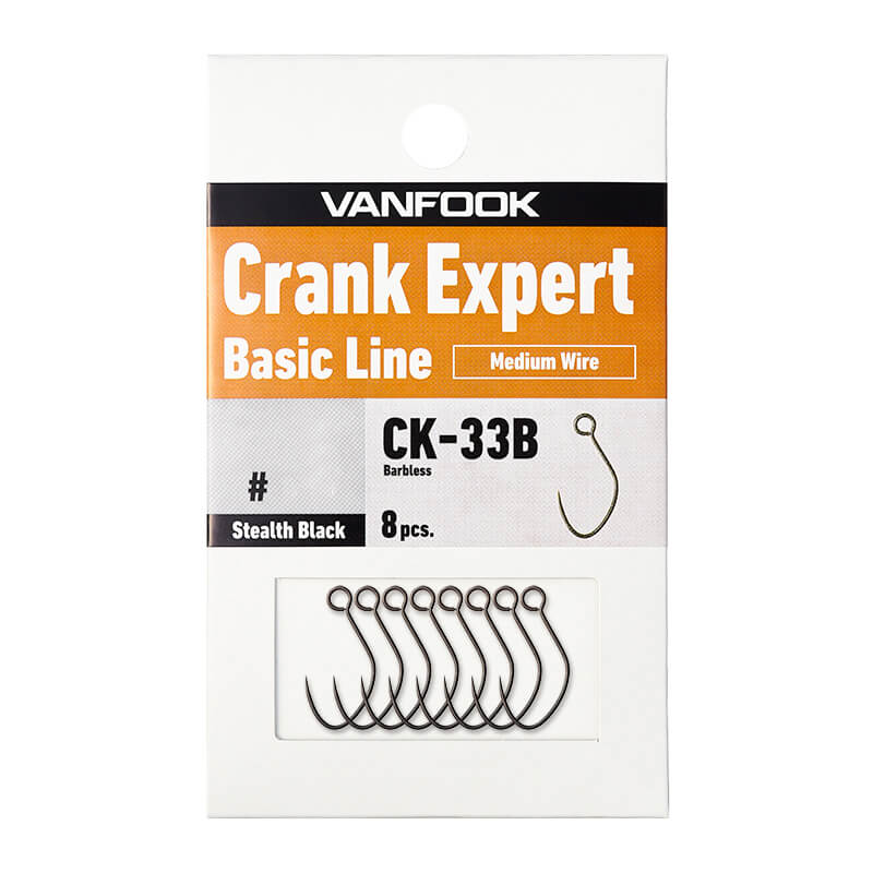 Крючки Vanfook CK-33B Stealth Black #8 (8 шт.)