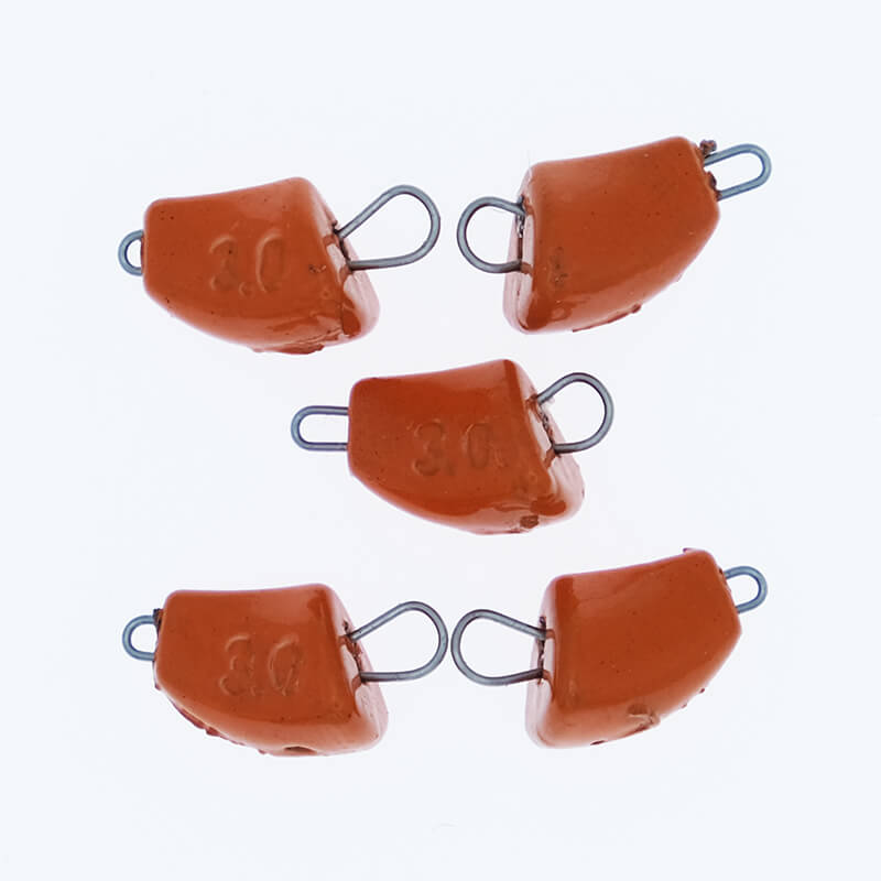 Груз свинцовый Тула Спорт Незацепляйка оранжевый 3гр. (5шт.)