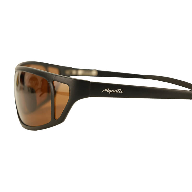 Поляризационные очки Aquatic VP в титановой оправе (цвет линз коричневый)