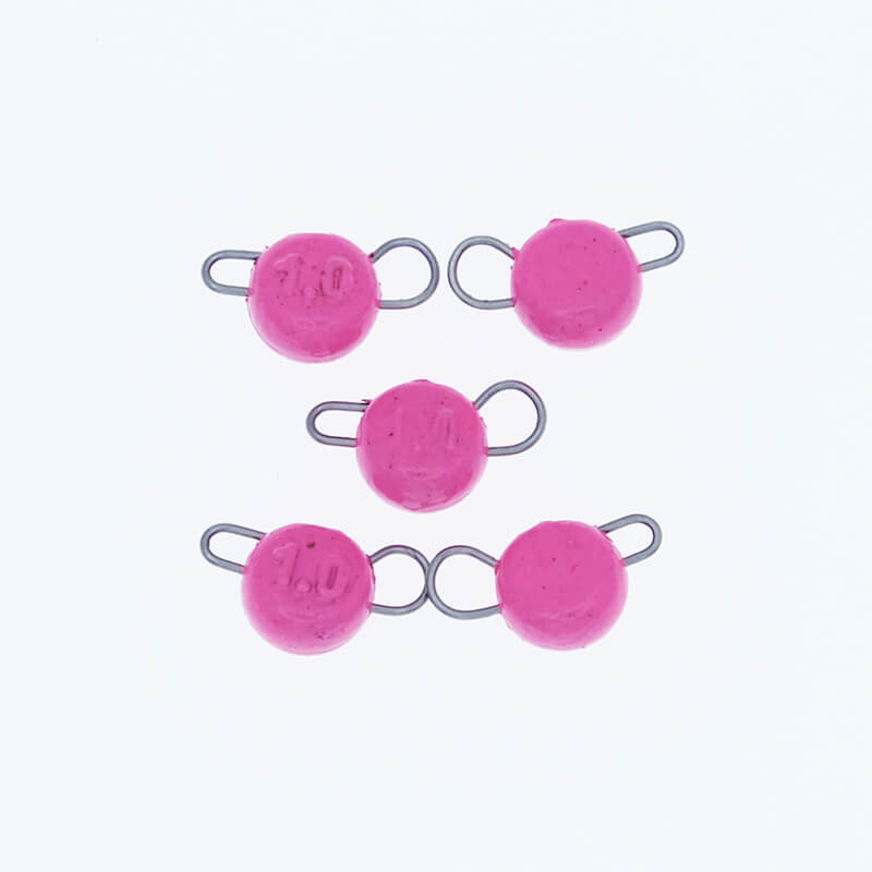 Груз свинцовый Тула Спорт Таблетка розовый 1гр. (5шт.)