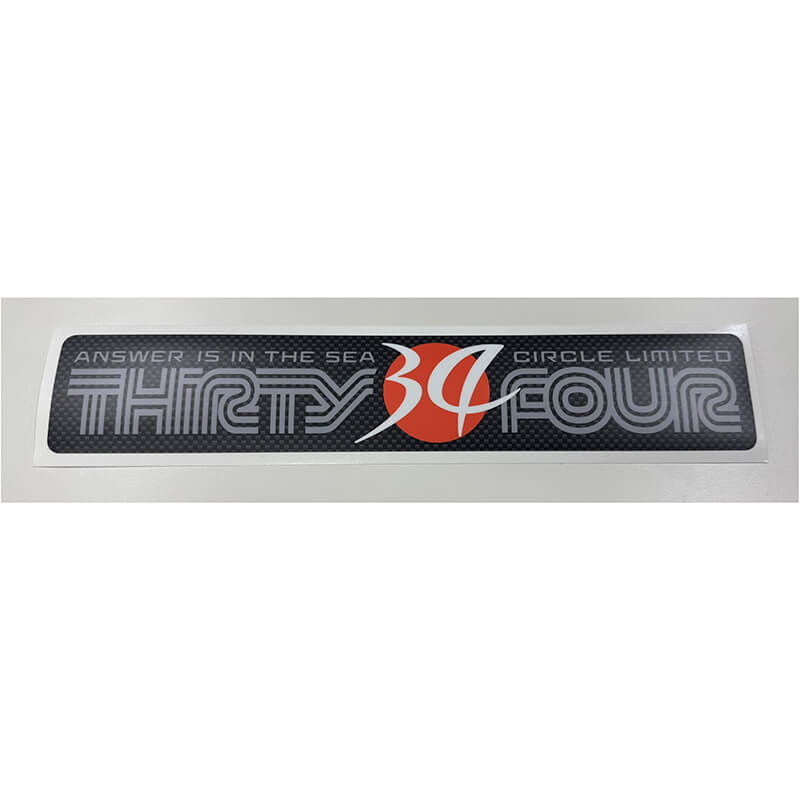 Наклейка Thirty34Four Carbon Logo