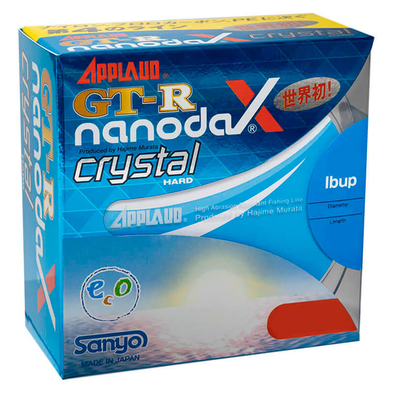 Леска Sanyo Nylon Applaud GT-R NanodaX Crystal Hard 100m #0.8 3LB Crystal Clear