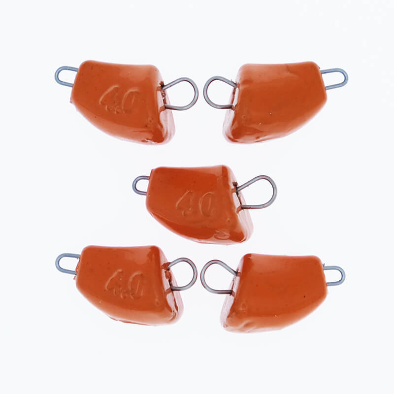 Груз свинцовый Тула Спорт Незацепляйка оранжевый 4гр. (5шт.)