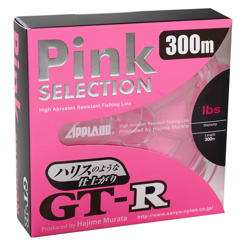 Леска Sanyo Nylon Applaud GT-R Pink Selection 300m #0.6 2.5LB