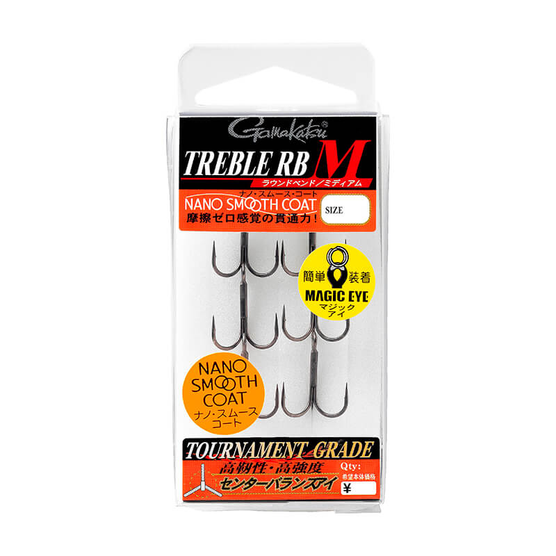 Крючки тройные Gamakatsu Treble RB M Nano Smooth Coat #10 (6шт)