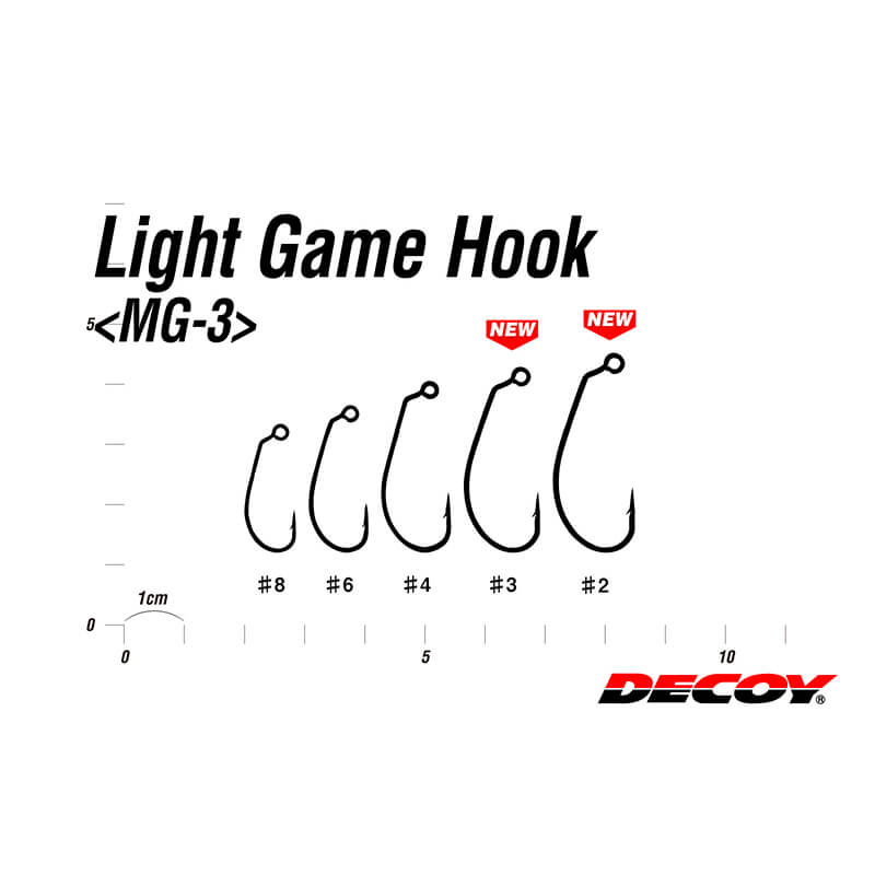 Крючки Decoy офсетные Light Game Hook MG-3 #4 (12шт)