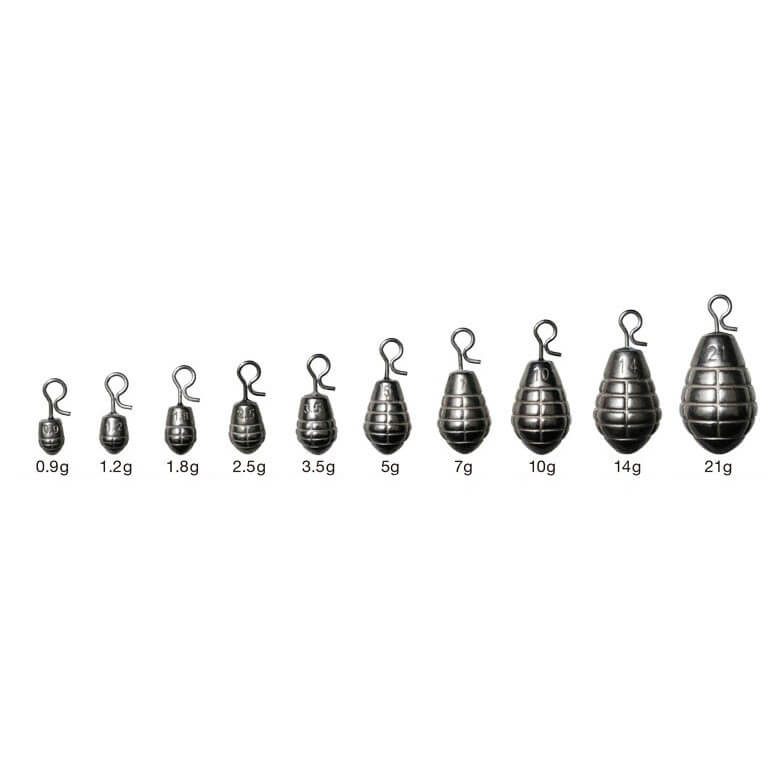 Груз вольфрамовый Varivas Nogales TG Grenade Quick Changer 5g (2шт)