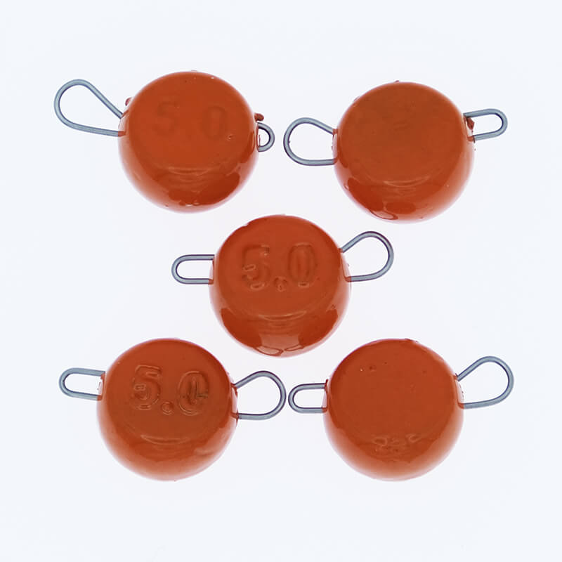 Груз свинцовый Тула Спорт Таблетка оранжевый 5гр. (5шт.)