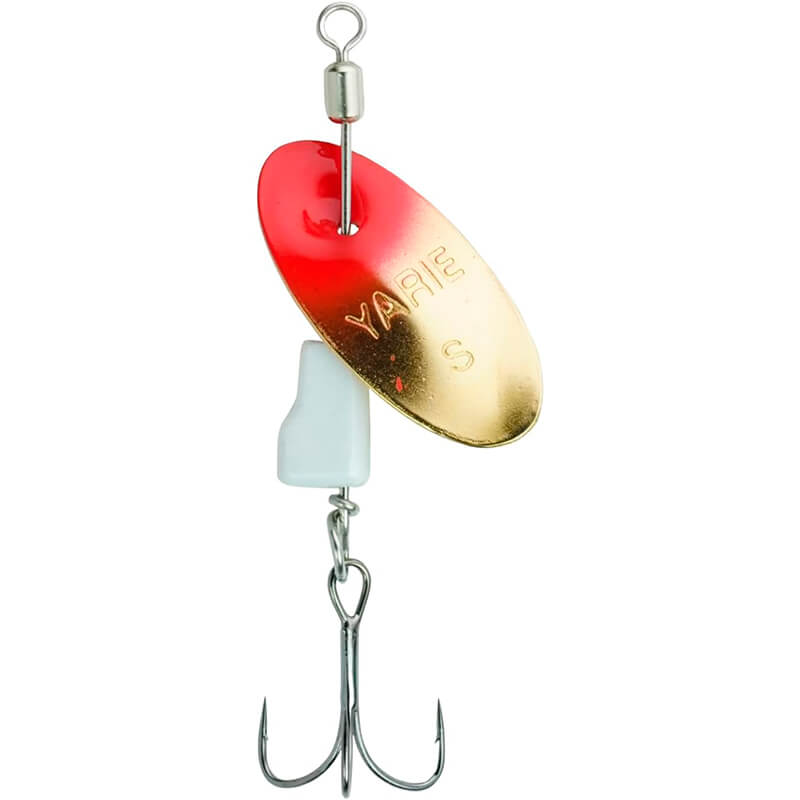 Вращающаяся блесна Yarie №672 Blender 2.1g #SP-02 Red/White