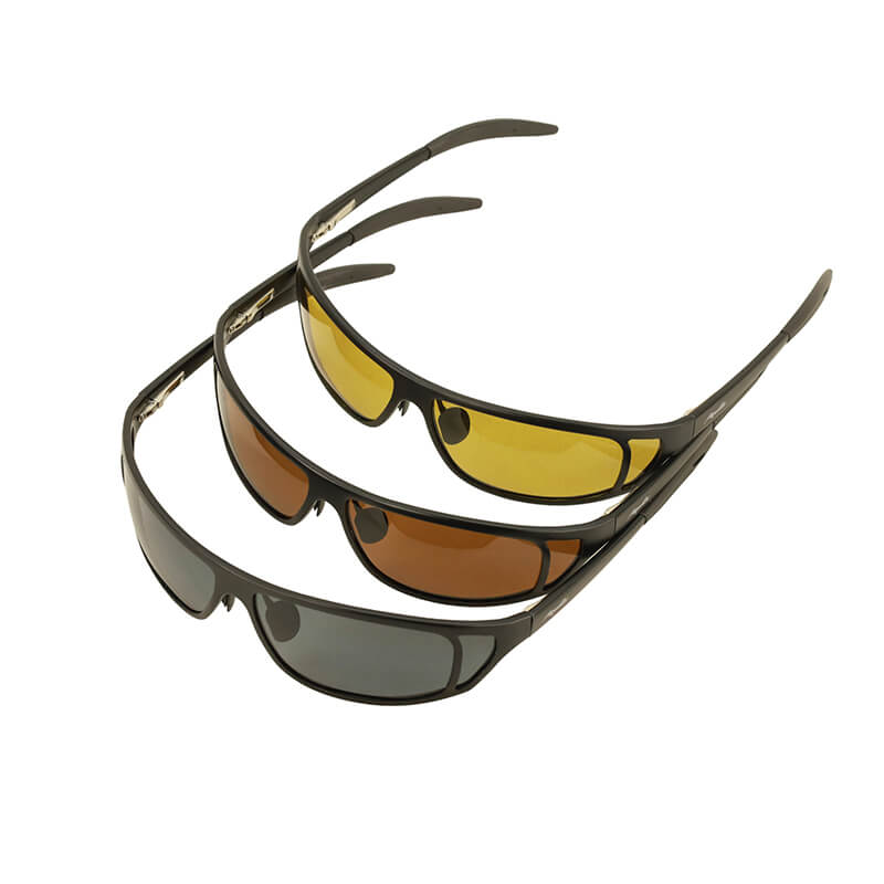 Поляризационные очки Aquatic VP в титановой оправе (цвет линз коричневый)