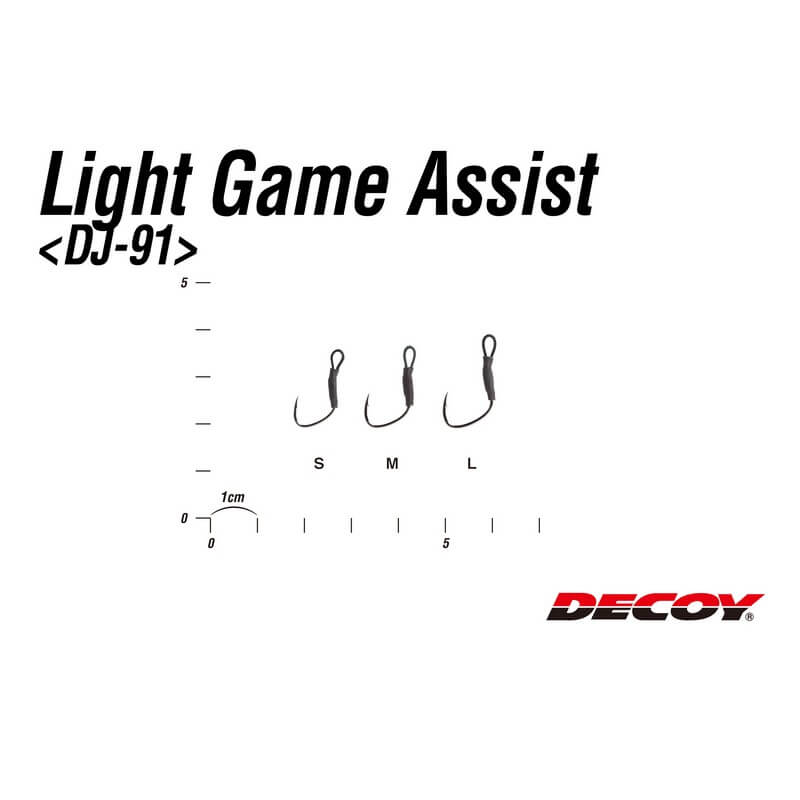Крючки ассисты Decoy Light Game Assist DJ-91 #S (6шт.) Крючки ассисты Decoy Light Game Assist DJ-91 #S (6шт.)