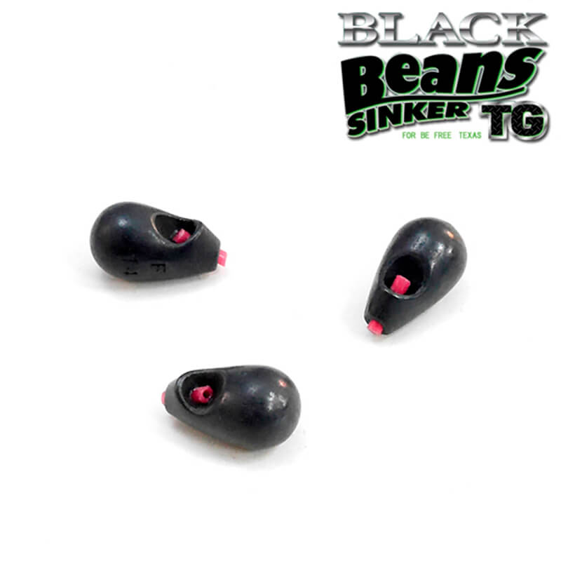 Груз вольфрамовый Junglegym Black Beans Sinker Tungsten 10g. (3шт.)